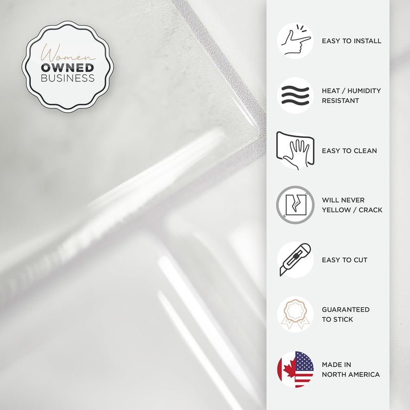 SMART TILES Peel and Stick Backsplash - 5 Sheets of 11.56"" x 8.38"" - 3D Adhesive Peel and Stick Tile Backsplash for Kitchen, Bathroom, Wall Tile - Image 5